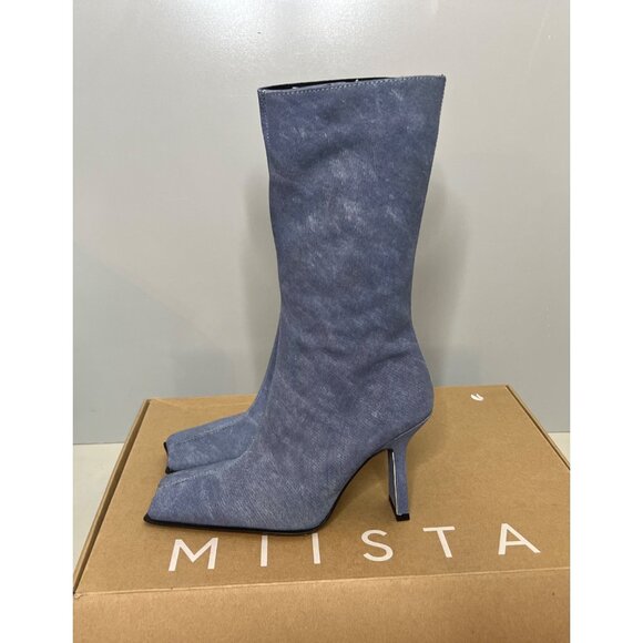 MIISTA Noor Denim Heel Boots Size 36 - Picture 4 of 9